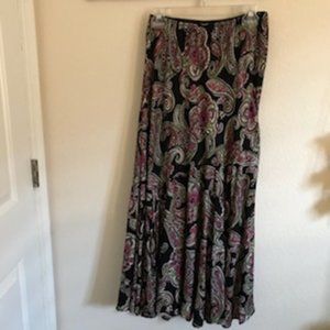 LOLA P  PAISLEY MAXI SKIRT